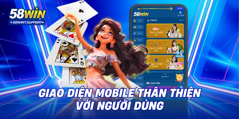 Giao diện mobile thân thiện với người dùng