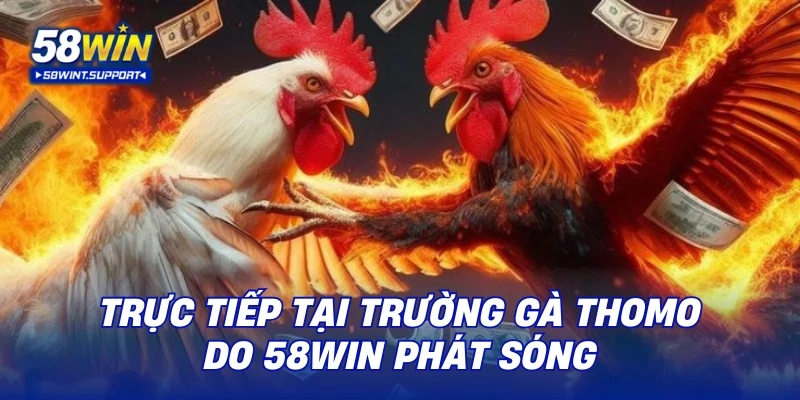 Trực tiếp tại trường gà Thomo do 58WIN phát sóng